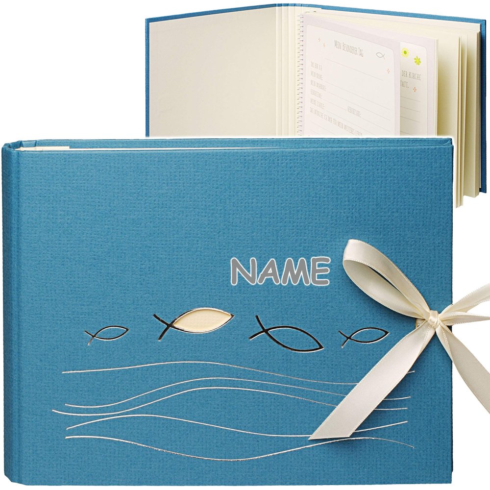 3-in-1 Communion, Confirmation & Confirmation Anniversary Memory Album with Personalized Name