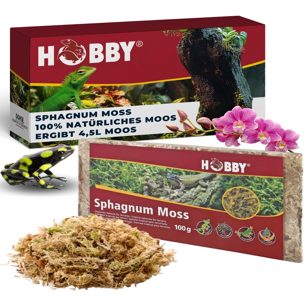 Hobby Terraristik Sphagnum Moss - 4.5 Liters (100g)