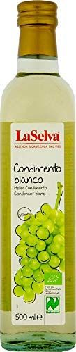 LaSelva White Condimento – White Wine Vinegar and Grape Must Seasoning, 500 ml, Pack of 6