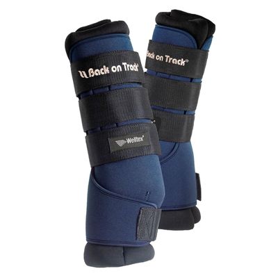 Back on Track Quick Wrap Royal Stall Leg Wraps, Navy, Size XL