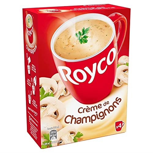 Royco Minute Mushroom Cream Soup, 60 g, Pack of 4