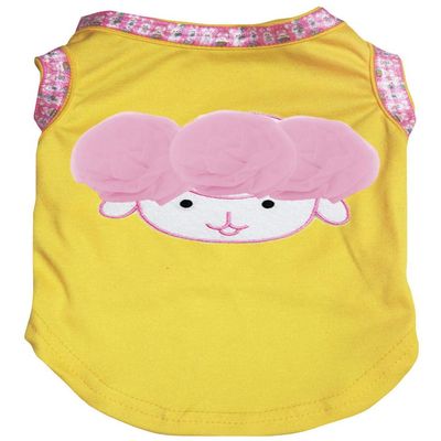 Petitebelle 3D Shirt for Dogs and Puppies, Cotton, Pink
