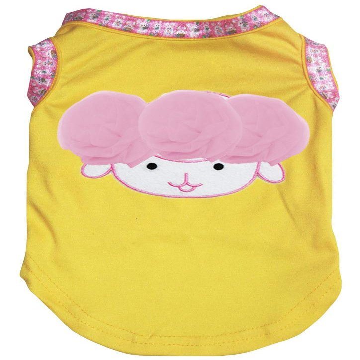 Petitebelle 3D Shirt for Dogs and Puppies, Cotton, Pink