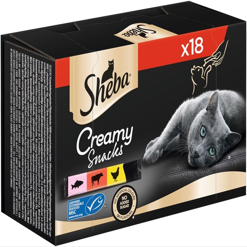 SHEBA Cat Snacks - 18x12g - Assorted Flavors