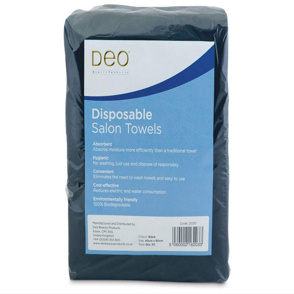 Deodorizing Disposable Wipes, Black, 50 Wipes