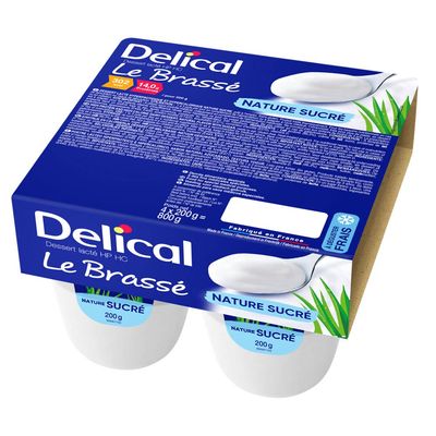Delical HPHC Natural Sweetened Dessert, 4 x 200 g