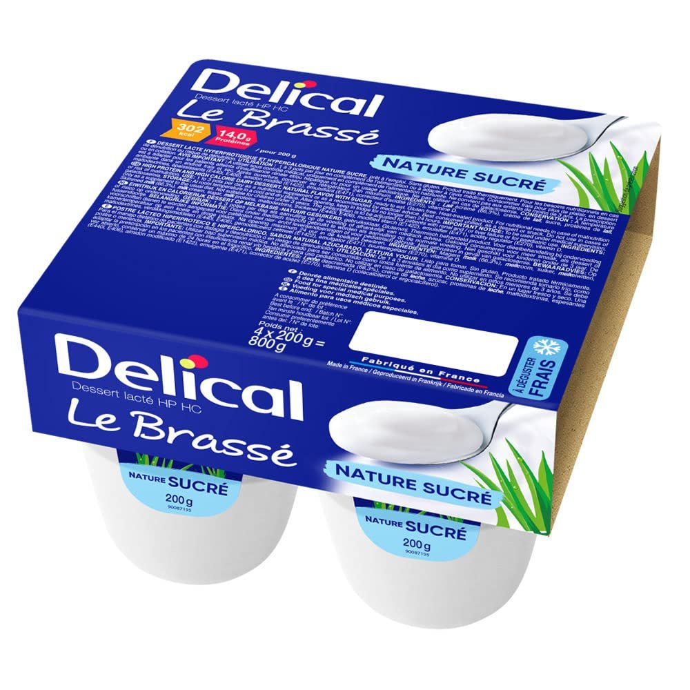 Delical HPHC Natural Sweetened Dessert, 4 x 200 g