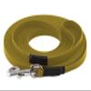 LENNIE BioThane Long Line, 19 mm, for Dogs 35 kg+, 10 m, with Hand Loop, Gold, Stitched view 2