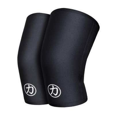 Strength Shop 5 mm Neoprene Knee Sleeves for Women & Men, 1 Pair (L), Black, Highly Tear-Resistant, for Weightlifting & Strength Training