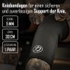 Strength Shop 5 mm Neoprene Knee Sleeves for Women & Men, 1 Pair (L), Black, Highly Tear-Resistant, for Weightlifting & Strength Training view 2