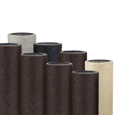 Kratzbaumland 15 cm sisal post, replacement post, 23 cm long, M8 thread, black sisal rope