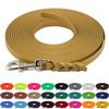 LENNIE BioThane Long Line, 19 mm, 30 m, for Dogs 35 kg+, No Handle, Gold, Braided view 2