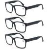 MODFANS 3-Pack Reading Glasses 1.0, Black view 1