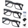 MODFANS 3-Pack Reading Glasses 1.0, Black view 2