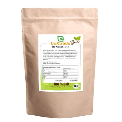 10 x 1 kg Organic Aronia Berries | Superfood | Dried | Chokeberries