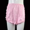 Haian Rumba Adult Incontinence Pull-On Pants, PVC, White Ruffles, XL, Baby Pink view 3