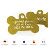 ENGRAVO Dog Tag Bone in Gold 32mm with Personal Engraving and 2 Free Key Rings view 2