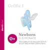 dentistar Night Silicone Pacifier 3-Pack, Size 1, 0–6 Months, Glow-in-the-Dark, Dental Step, BPA-Free, Made in Germany, Cat, Pink view 4