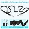 oneisall Hands-Free Dog Leash for Small & Medium Dogs, 2.5 m Adjustable Nylon Double Leash, Black view 4