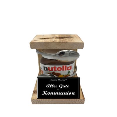 First Communion Nutella Gift Set with Emergency Reserve Spoon