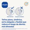 MAM Perfect Pacifier, 6+ Months, Symmetrical Flat Extra-Thin Flexible Silicone, Neutral Matte, 1 Count view 3