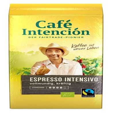 Café Intención Organic Intensivo Espresso 250 g, Ground, 1-Pack