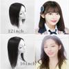Yanamy 7.6 x 10.2 cm Mono Human Hair Topper for Women with Hair Loss, 3 Clips, 25.4 cm, Natural Black view 4