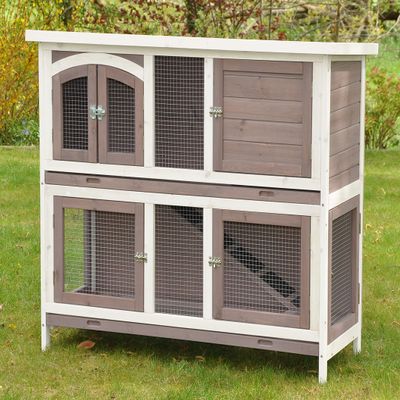 nanook Balu Modular Rabbit Hutch, Expandable, Weather-Resistant, 120 x 50 x 104 cm