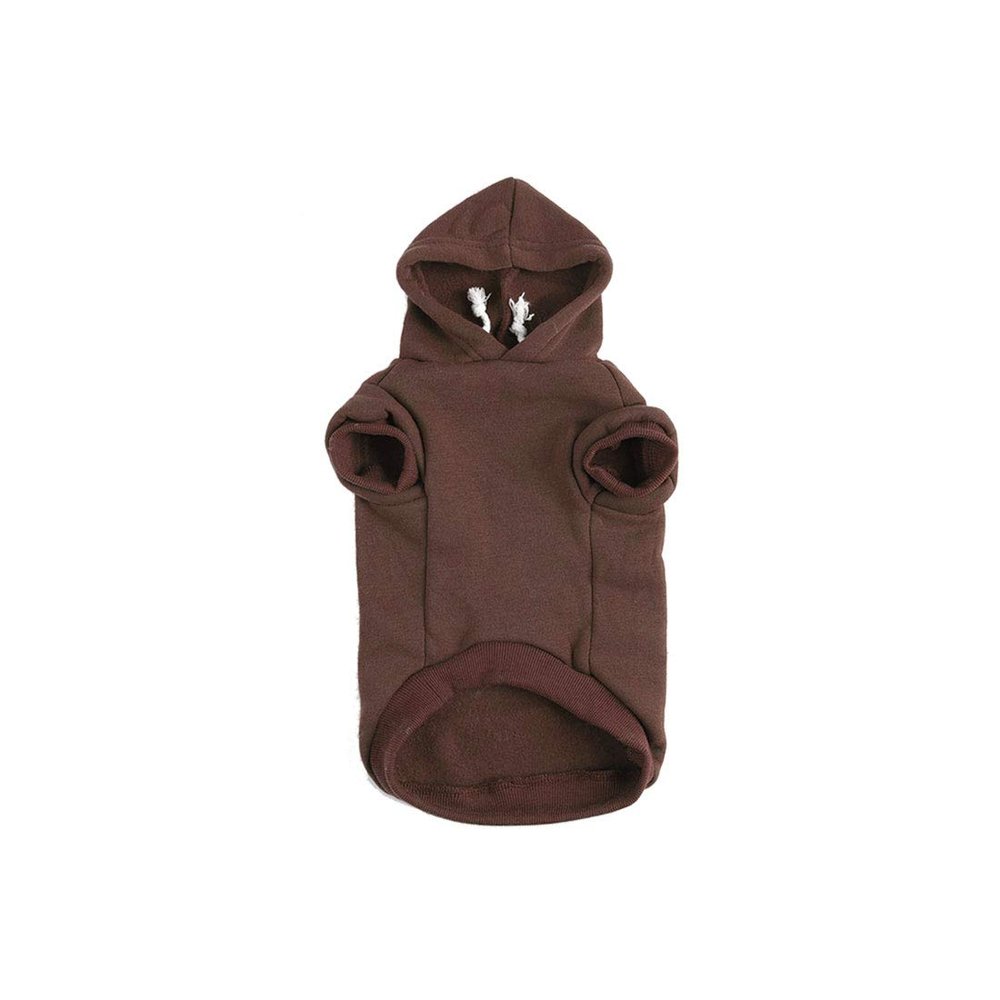 Sourcing Map Dog Hoodie Cotton Winter/Spring/Autumn Pet Sweatshirt Warm Coat Brown XS