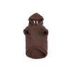 Sourcing Map Dog Hoodie Cotton Winter/Spring/Autumn Pet Sweatshirt Warm Coat Brown XS view 1