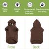 Sourcing Map Dog Hoodie Cotton Winter/Spring/Autumn Pet Sweatshirt Warm Coat Brown XS view 4