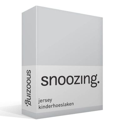 Snoozing Jersey Fitted Sheet - 40 x 80 cm - Gray