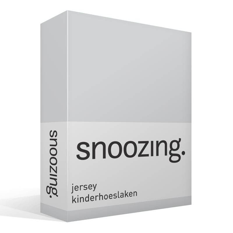 Snoozing Jersey Fitted Sheet - 40 x 80 cm - Gray