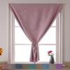 Cozomiz GettyGears Linen Blackout Curtain with Hook-and-Loop Fastener, Pink, 130 x 150 cm view 1