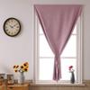 Cozomiz GettyGears Linen Blackout Curtain with Hook-and-Loop Fastener, Pink, 130 x 150 cm view 2