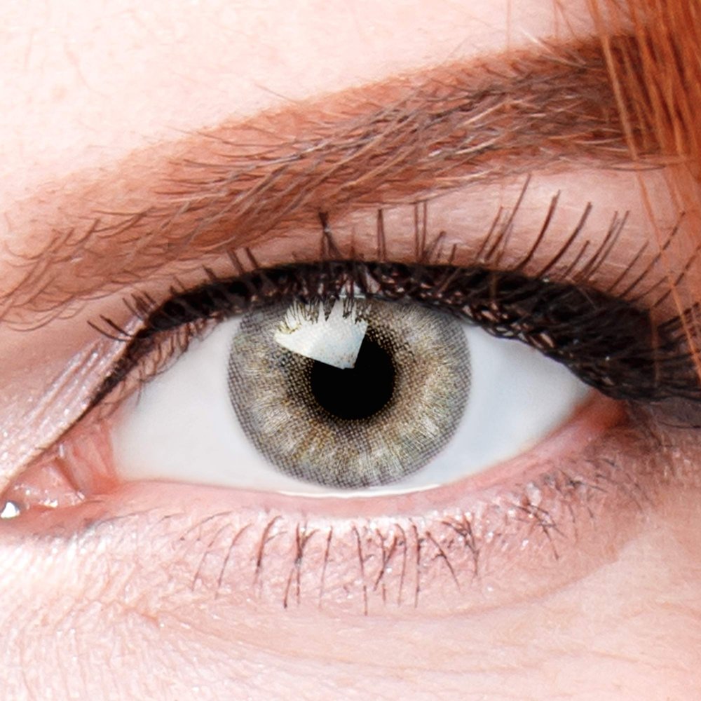 Gray Premium Contact Lenses Jasmine Gray - Natural Strong Coverage Silicone Comfort Lenses
