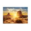 Sun and Desert Style Aquarium Background Poster, Thick PVC, Self-Adhesive, 61 × 41 cm view 1