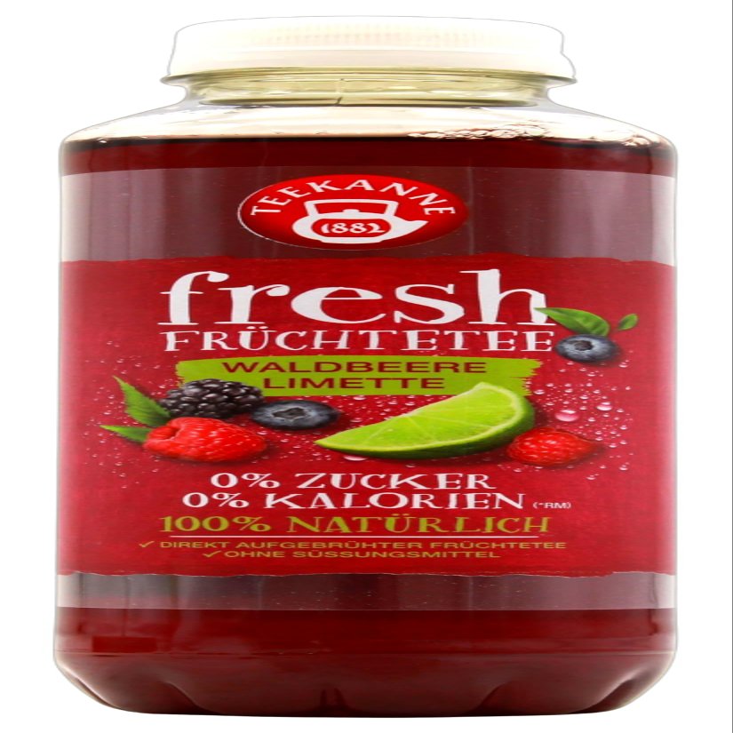 Teekanne fresh Forest Berry Lime, 500 ml, 12-pack, Single-Use with Deposit