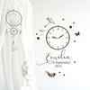 Birth Wall Decal with Clock, Custom Details, Name & Butterfly M2459 – Chocolate, Size M: 58 in H x 42 in W view 3