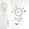 Birth Wall Decal with Clock, Custom Details, Name & Butterfly M2459 – Chocolate, Size M: 58 in H x 42 in W view 4