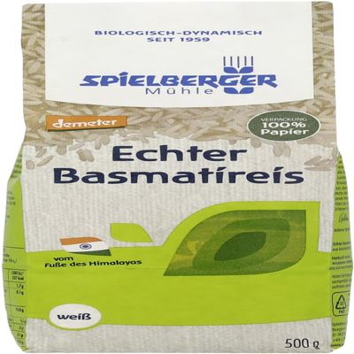 Organic White Basmati Rice, Demeter, 2 x 500 g