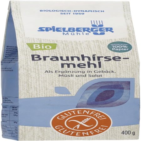 Organic Gluten-Free Brown Millet Flour, 400 g