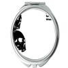 Yanteng Pocket Mirror, Dark Skull Horror Design, 1X/2X Magnification view 1