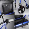 Aluminum Rollator Walker with Seat, Folding, Locking Hand Brakes view 3