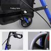 Aluminum Rollator Walker with Seat, Folding, Locking Hand Brakes view 4