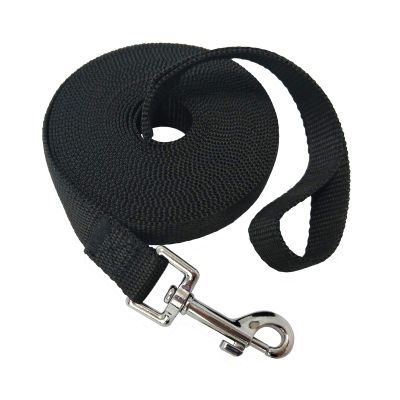 Nylon Training Leash for Small, Medium, and Large Dogs, 6 m, Black