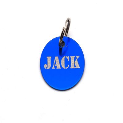 Personalized Round Dog Tag with Engraving on Both Sides