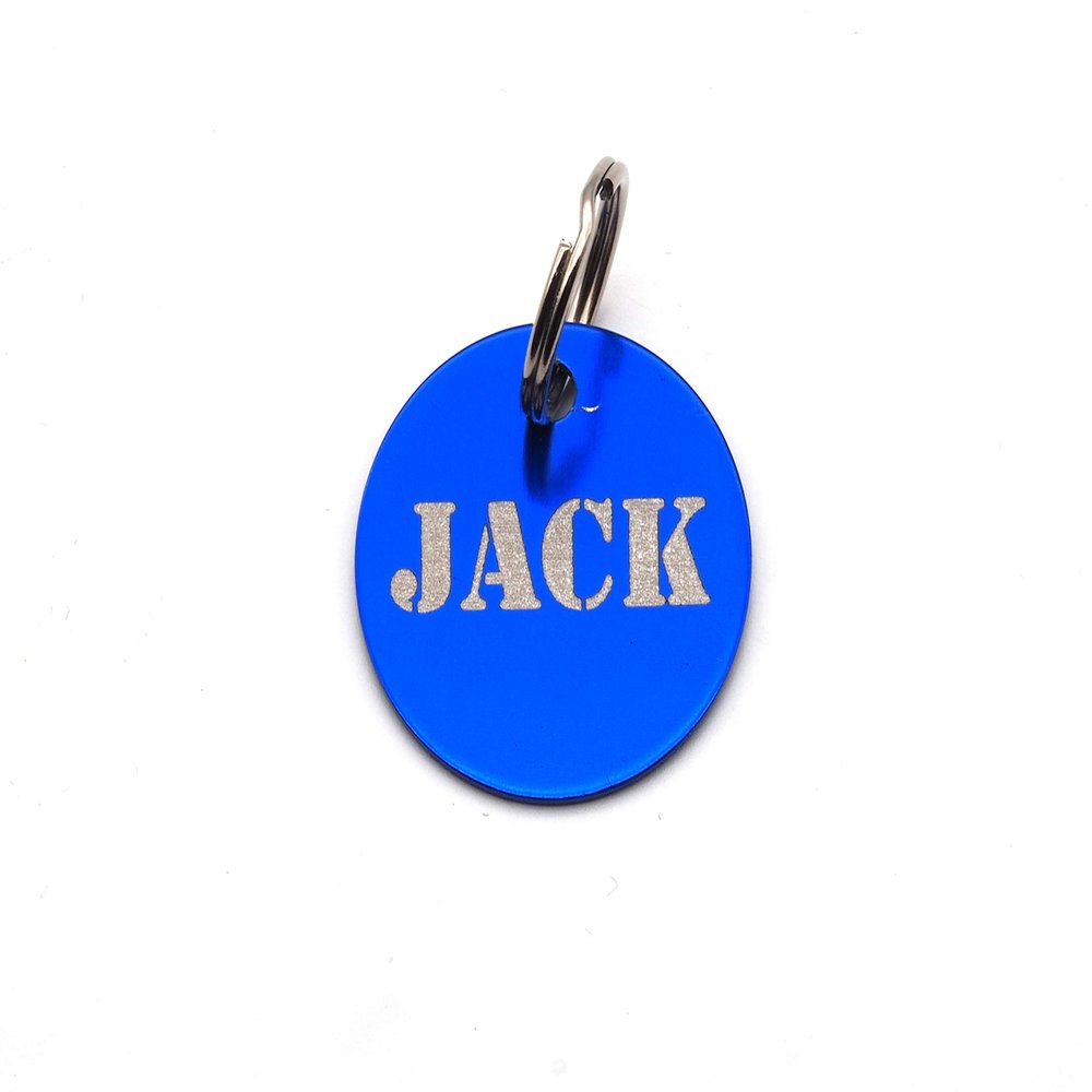 Personalized Round Dog Tag with Engraving on Both Sides
