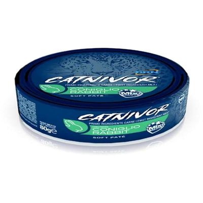 DRN Catnivor Soft Pat for Cats, 80 g, Rabbit