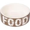 Flamingo Dog Bowl KYRA Ceramic Taupe/White 12.5CM 280ML view 1
